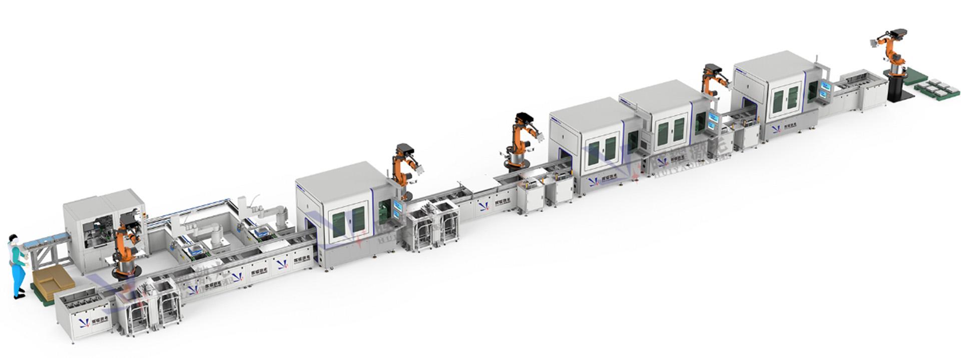 Cylindrical Battery Module Pack Assembly Line